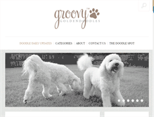 Tablet Screenshot of groovygoldendoodles.com